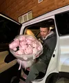 Букет "Розовый фламинго" средний