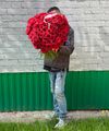 Букет «Пламя страсти: 101 красная роза»