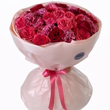 Букет «Малиновая страсть»