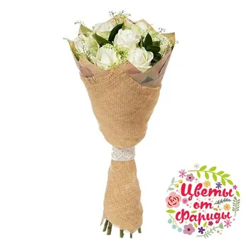 Букет "Элитные Белые Розы"