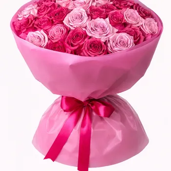 Букет «Малиновый шёлк»