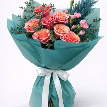 Букет «Мятная роза»