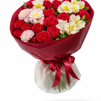 Букет «Вино и сливки»