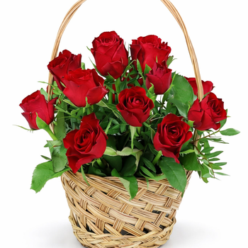Корзина с розами