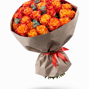 Букет «Пламя любви» размер XL
