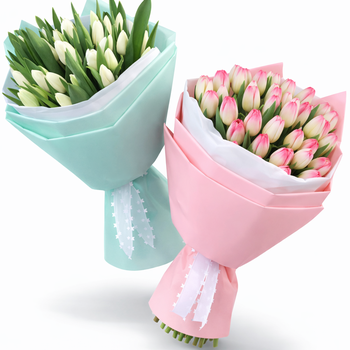 Букет из 33 тюльпана