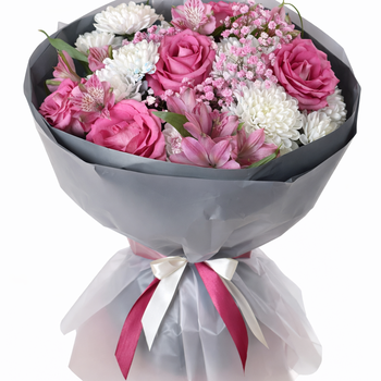 Букет "Розовое обещание"