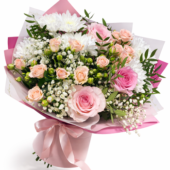 Букет "Розовая симфония"