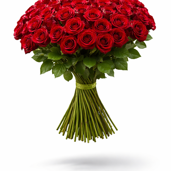 Букет «Пламя страсти: 101 красная роза»