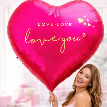 Гигантское сердце 157 см – фольгированный шар Love