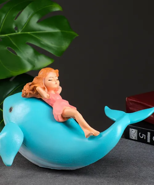 Статуэтка "Девочка на дельфине" 24х15х18см