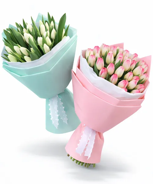 Букет из  33 тюльпана