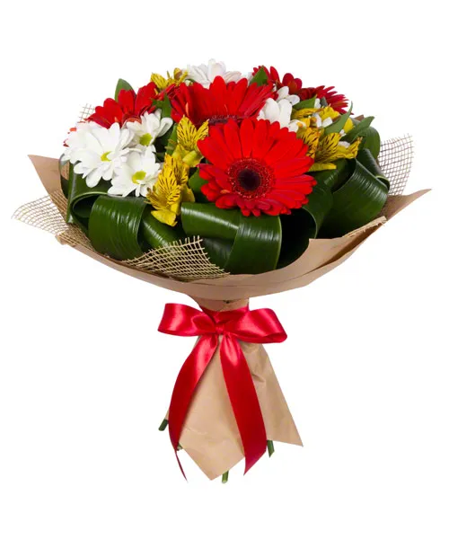 Букет "Радостный день" средний