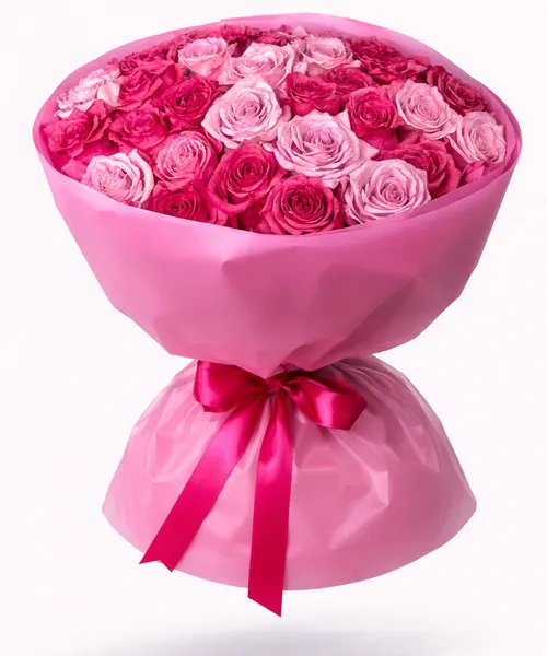 Букет «Малиновый шёлк»