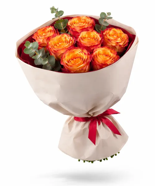 Букет «Пламя любви» Размер M