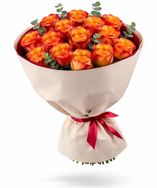 Букет «Пламя любви» Размер L