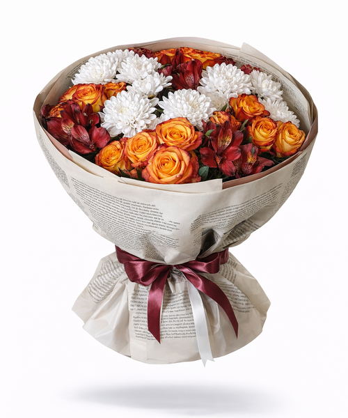 Букет «Огненный акцент»