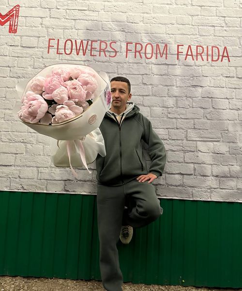 Букет "Розовый фламинго" средний