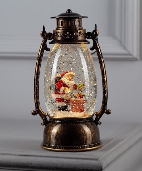 Светодиодная фигура «Дед Мороз с подарками» 14 × 23.5 × 11 см, пластик, батарейки ААх3 (не в комплекте), USB, свечение тёплое белое