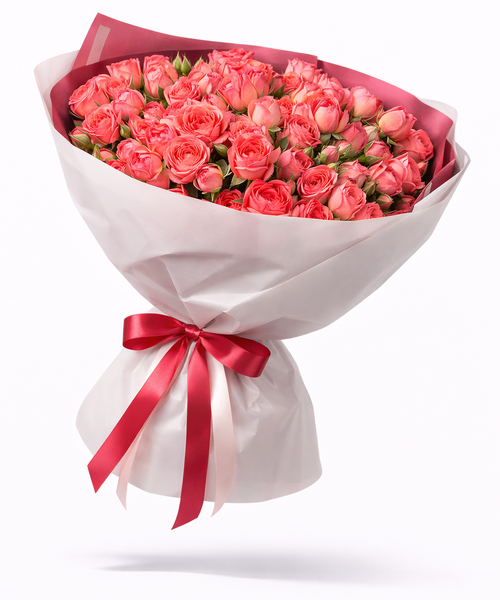 Букет «Коралловое признание»