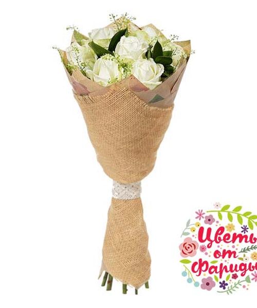Букет "Элитные Белые Розы"