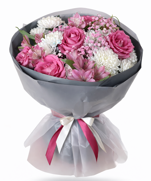 Букет "Розовое обещание"