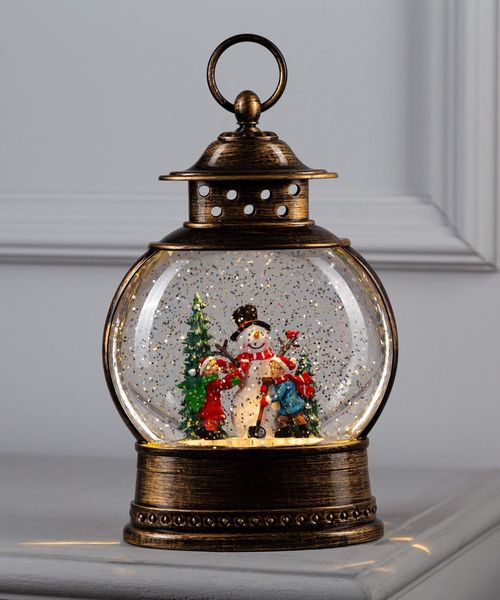 Светодиодная фигура «Дети и снеговик» 8 × 25 × 4 см, пластик, батарейки ААх3 (не в комплекте), свечение тёплое белое