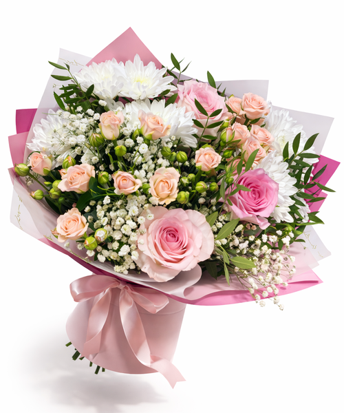 Букет "Розовая симфония"