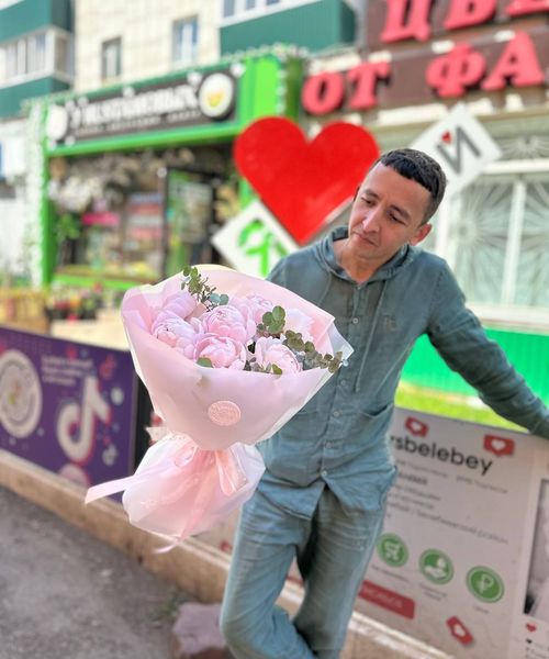 Букет "Розовый фламинго"