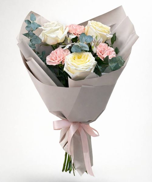 Букет «Пудровая элегантность»