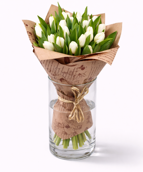 Букет "Белоснежные тюльпаны"